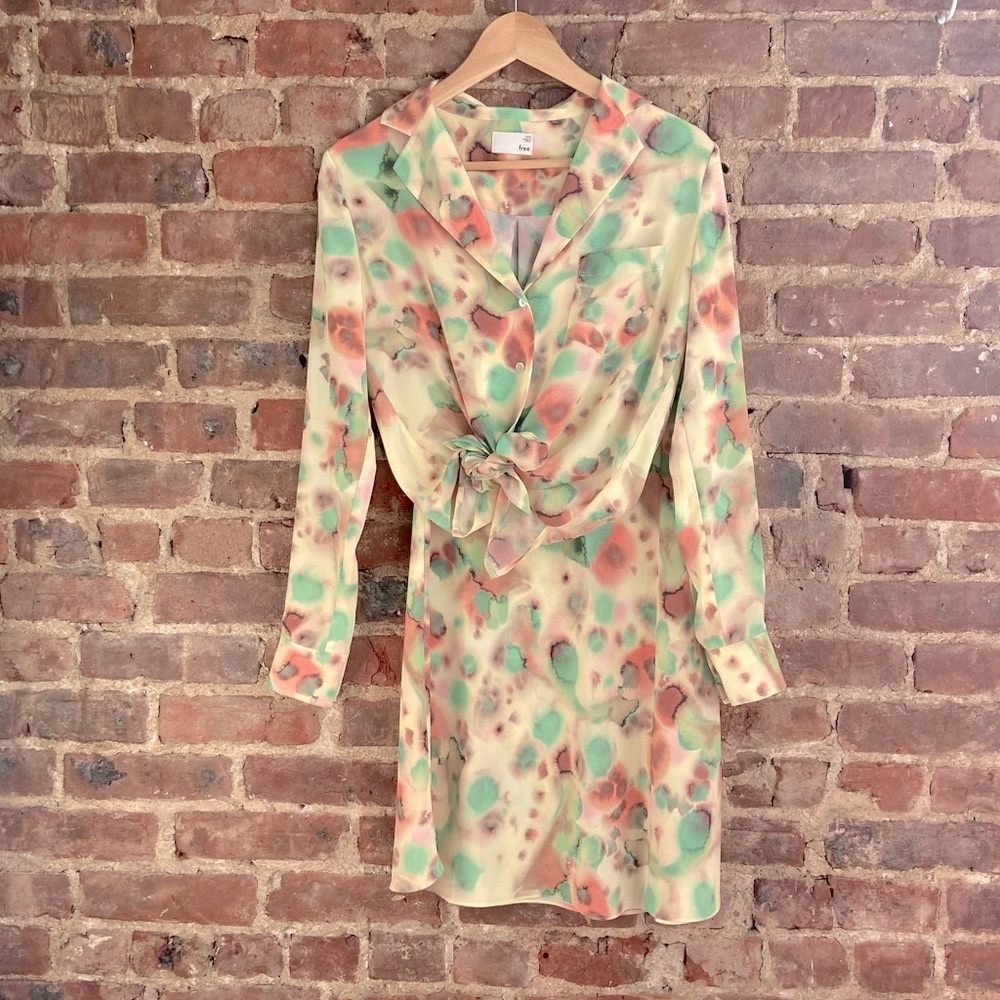 Aritzia Wilfred Free printed set - blouse from skirt set XS